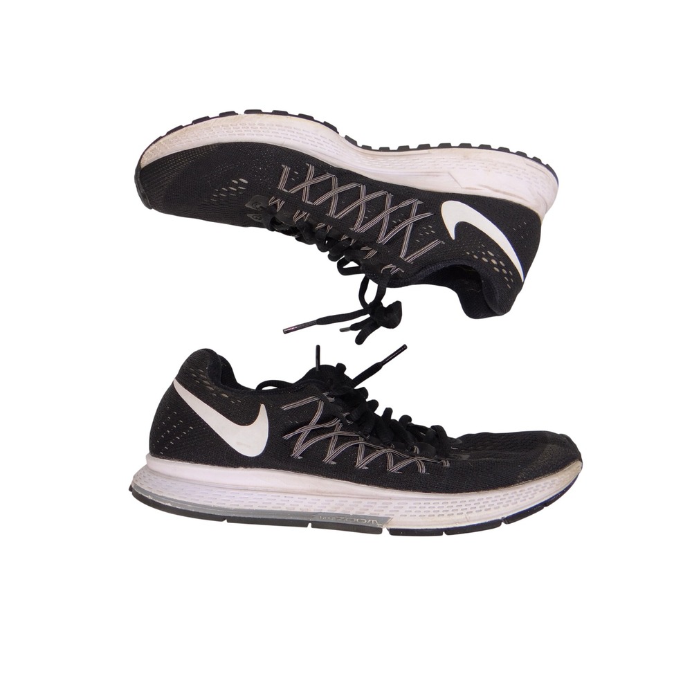 Nike Air Zoom Pegasus 32 Womens Running Shoes Black White 749344-001 Size 7.5